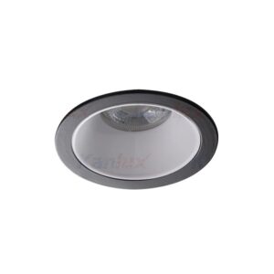Faretto Incasso Rotondo GLOZO GU10 Bianco/Nero
